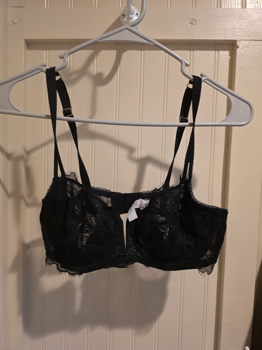 AUDEN Black Lace Balconette Bra